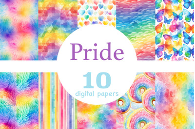 Pride Digital Paper | Rainbow Seamless Pattern