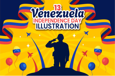 13 Venezuela Independence Day Illustration