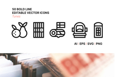 50 timeless tunes icons