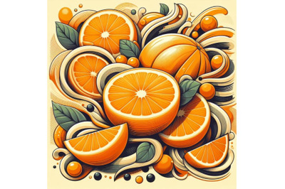 12 illustration of Fresh Cut Orange F se