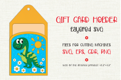 Tyrannosaurus Rex | Birthday Gift Card Holder | Paper Craft Template