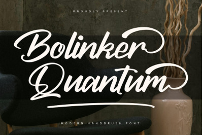 Bolinker Quantum - Modern Handbrush Font