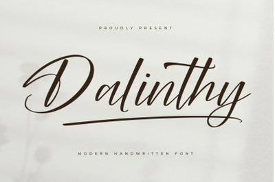 Dalinthy - Modern Handwritten Font