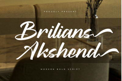 Brilians Akshend - Modern Bold Script