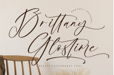 Brittany Glostime - Beauty Calligraphy Font