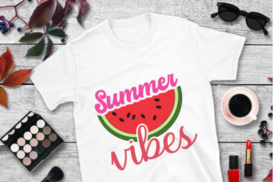 Summer Vibes SVG, Summer Quote SVG PNG DXF