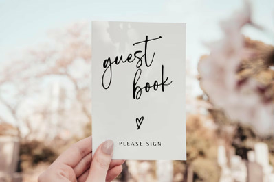 Baby Shower Guest Book Sign Template