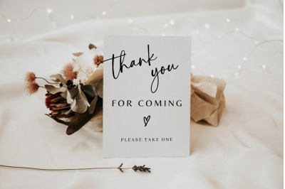 Baby Shower Thank You Sign Template