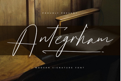 Antegrham - Modern Signature Font