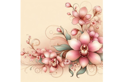 12 A very stylish floral background set