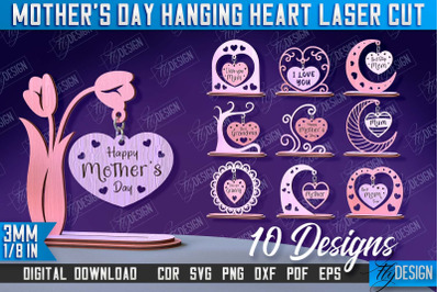 Mother&#039;s Day Hanging Heart Bundle | Gift for Granny Design