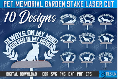 Pet Memorial Garden Stakes Laser Cut Bundle | Laser Flower Stakes