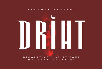 Driht Decorative Display Font