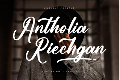 Antholia Riechgan - Modern Bold Script