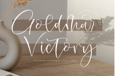 Goldmar Victory - Modern Handwritten Font