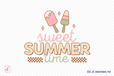 Retro Sweet Summer Time PNG Sublimation