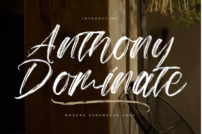 Anthony Dominate - Modern Handbrush Font