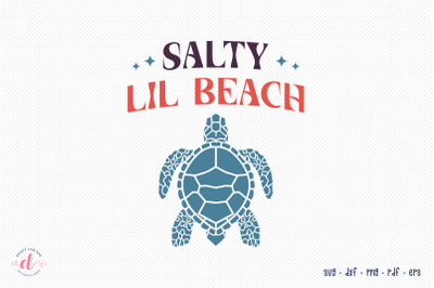 Salty Lil Beach - Retro Summer SVG
