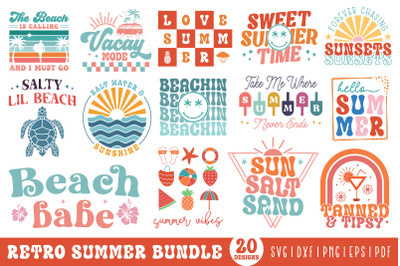 Retro Summer SVG Bundle
