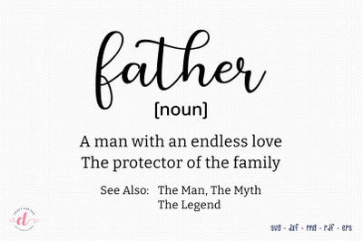 Father&#039;s Day SVG Design - Father Quote