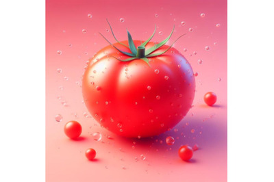 8 tomato, pink backgr bundle