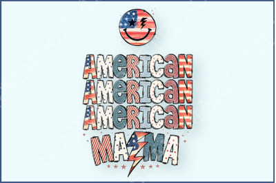 4th of July PNG&2C; Retro American Independence Day&2C; Mother Day Mama&2C; America Shirt&2C; Retro Sublimation&2C; American Flag&2C; Fourth of July PNG
