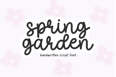 Spring Garden - Cute Script Font
