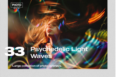 Psychedelic Light Waves Effect Photo Overlays