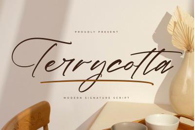 Terrycotta - Modern Signature Script