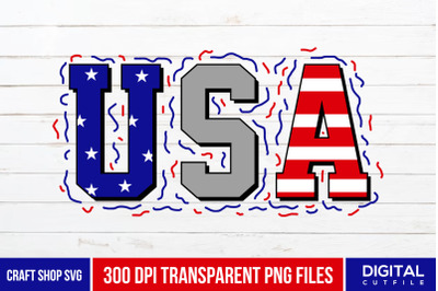 USA, 4th Of July Sublimation PNG