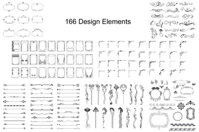 166 vector design elements.