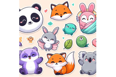 8 cute animal  st bundle