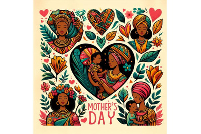 8 Mothers day logo with set