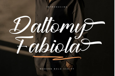 Daltomy Fabiola - Modern Bold Script