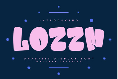 Lozzm Graffiti Display Font