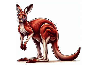 8 Australian big red kangaroo iso bundle