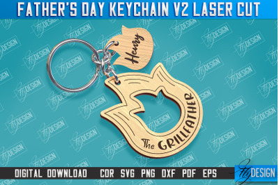Fathers Day Keychain | Keychain Inscription | Grandpa Gift | CNC Files