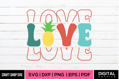 Love SVG, Summer SVG Cut File