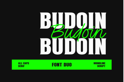 Budoin - Font Duo