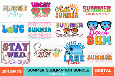 Summer Sublimation Bundle, Summer Quotes PNG Bundle