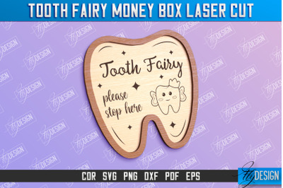 Tooth Fairy Money Box | Money Holder Laser Cut Design | Greeting Cards