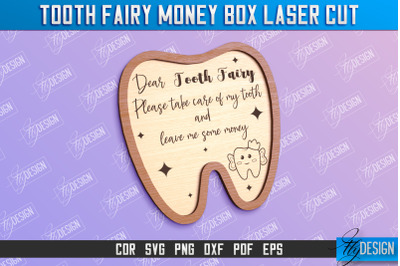 Tooth Fairy Money Box | Money Holder Laser Cut Design | Greeting Cards