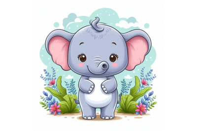 8 Cute Baby Elephant Animals Subl bundle