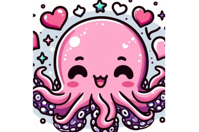 8 kawaii very a cute octopus bundle