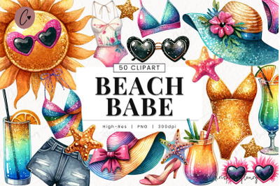 Beach Babe Clipart