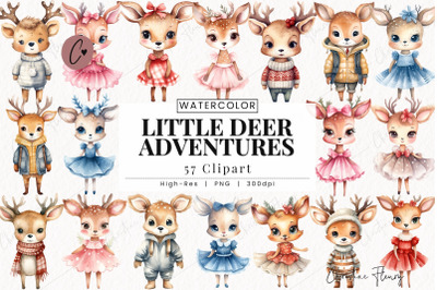 Little Deer Adventures Clipart