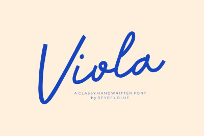 Viola - Signature Handwriting Font