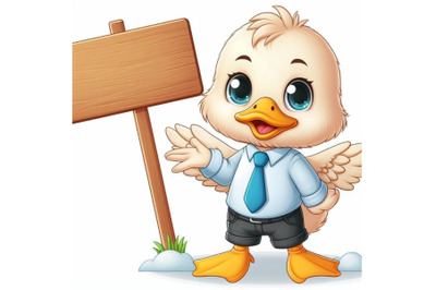 8 Cute baby duck cartoon and blan bundle