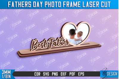 Fathers Day Photo Frame | Grandpa Gift | Home Design | CNC File