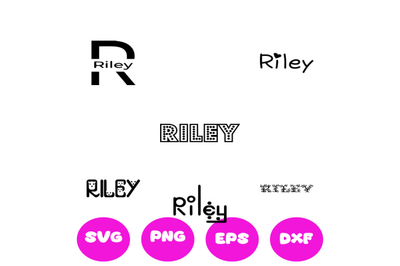 RILEY BOY NAMES SVG CUT FILE